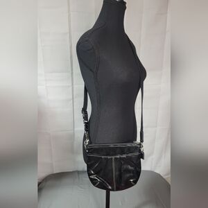 COACH patent leather crossbody bag